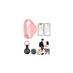 GPS Tracker for Kids & Seniors, Real-Time Location Tracker, Pink Wristband Lightweight tracker with band and keychain, no monthly fee long standby, Works with iOS & Android, for daily outdoor GPS Tracker for Kids & Seniors, Real-Time Location Tracker, Pink Wristband Lightweight tracker with band and keychain, no monthly fee long standby, Works with iOS & Android, for daily outdoor