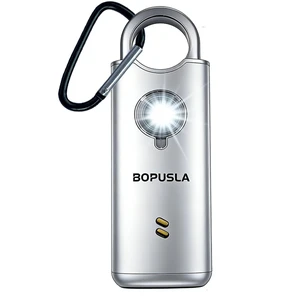 135dB Personal Safety Alarm for Women, SOS Strobe Alarm,Silver Rechargeable alarm with Type-C port and emergency flashlight, ideal for outdoor activities and night travel 135dB Personal Safety Alarm for Women, SOS Strobe Alarm,Silver Rechargeable alarm with Type-C port and emergency flashlight, ideal for outdoor activities and night travel
