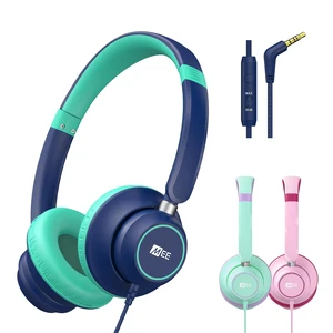 KidJamz KJ45 Childrens Safe Listening Headphones with Volume Limiter & Microphone, Adjustable On-Ear Kids Headset Wired with 3.5mm Jack for Online Learning/School/Travel/Tablet (Blue/Teal) KidJamz KJ45 Childrens Safe Listening Headphones with Volume Limiter & Microphone, Adjustable On-Ear Kids Headset Wired with 3.5mm Jack for Online Learning/School/Travel/Tablet (Blue/Teal)