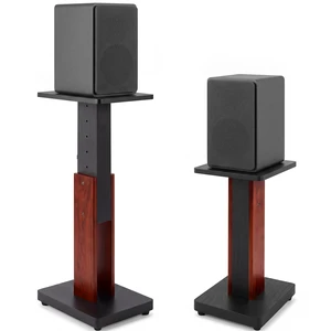 2 Pcs Height Adjustable Speaker Stands 18 to 28 Inches Heavy Duty 50 Lbs Wood Vinyl Record Player Stands Pair for Studio Housewarming Home Decoration 2 Pcs Height Adjustable Speaker Stands 18 to 28 Inches Heavy Duty 50 Lbs Wood Vinyl Record Player Stands Pair for Studio Housewarming Home Decoration