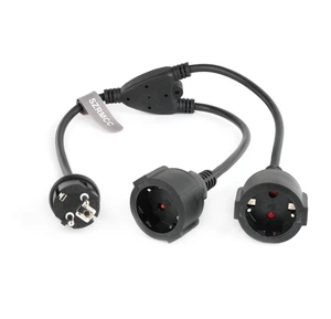 EU Europe Schuko UPS PDU Y Splitter Power Cord CEE7/7 European Schuko Plug to European Female Socket Extension Cable 16A 250V (2X Female) EU Europe Schuko UPS PDU Y Splitter Power Cord CEE7/7 European Schuko Plug to European Female Socket Extension Cable 16A 250V (2X Female)