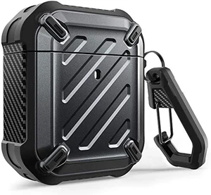 for AirPods 2 / AirPods1 Military-Grade Case with Carabiner, Balck Military-Grade Drop Protection, Anti-Scratch Hard Shell Cover for AirPods 1st / 2nd, Supports Wireless Charging, UB Pro for AirPods 2 / AirPods1 Military-Grade Case with Carabiner, Balck Military-Grade Drop Protection, Anti-Scratch Hard Shell Cover for AirPods 1st / 2nd, Supports Wireless Charging, UB Pro