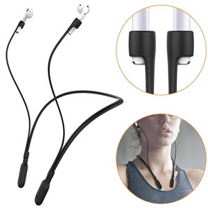 for Airpods Pro 3/2/1 AirPods 4/3/2/1 Silicone Neckband Strap Skin-Friendly Lightweight Airpod Holder, Anti-Lost Wire Cord for Gym, Wireless Headphone Strap (Black) for Airpods Pro 3/2/1 AirPods 4/3/2/1 Silicone Neckband Strap Skin-Friendly Lightweight Airpod Holder, Anti-Lost Wire Cord for Gym, Wireless Headphone Strap (Black)