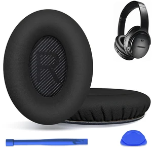Replacement Ear Pads for Bose QC35/QC35ii Headphones-Black&Black Earpads for Bose QuietComfort 35/35ii Wireless Headphones, Ear Cushions Covers for Bose QC25/15/2/Ae2/Sound Link/True Replacement Ear Pads for Bose QC35/QC35ii Headphones-Black&Black Earpads for Bose QuietComfort 35/35ii Wireless Headphones, Ear Cushions Covers for Bose QC25/15/2/Ae2/Sound Link/True