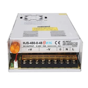 Adjustable DC Power Voltage Converter AC 110V-220V to DC 0-48V 10A Module Switching Power Supply Digital Display 480W Voltage Regulator Transformer Built in Cooling Fan Adjustable DC Power Voltage Converter AC 110V-220V to DC 0-48V 10A Module Switching Power Supply Digital Display 480W Voltage Regulator Transformer Built in Cooling Fan