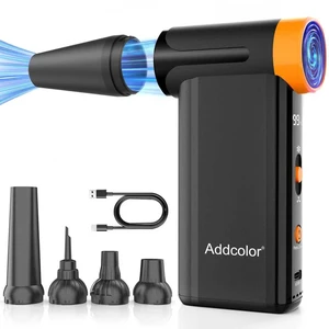 Compressed Air Duster 2000mAh*2 AD51 with 8 Gear Adjustable 106770RPM Electric Air Duster with Display Portable Handheld Blowers for Keyboard, Computer, Car, Outdoor, Air Bed Compressed Air Duster 2000mAh*2 AD51 with 8 Gear Adjustable 106770RPM Electric Air Duster with Display Portable Handheld Blowers for Keyboard, Computer, Car, Outdoor, Air Bed