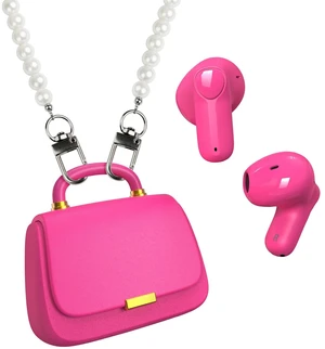 Wireless Earbuds with Mini Handbag Case, 22H Playtime, Hot Pink Bluetooth 5.3, 13mm drivers, touch controls and DIY stickers for music, calls, travel, everyday wear and gifting Wireless Earbuds with Mini Handbag Case, 22H Playtime, Hot Pink Bluetooth 5.3, 13mm drivers, touch controls and DIY stickers for music, calls, travel, everyday wear and gifting
