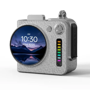 Portable All-in-One Bluetooth Speaker with Touchscreen Hi-Fi Sound Mini Wireless Bluetooth Speaker with Alarm Clock, Weather, Calendar, Metal Pendant for Home/Outdoor/Travel/Cycling/Camping Portable All-in-One Bluetooth Speaker with Touchscreen Hi-Fi Sound Mini Wireless Bluetooth Speaker with Alarm Clock, Weather, Calendar, Metal Pendant for Home/Outdoor/Travel/Cycling/Camping