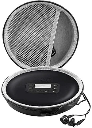 Portable CD Player Case Compatible with Deluxe/for ARAFUNA/for GPX/for Soulcke/for MONODEAL Personal Disc Player, Travel Carrying Stoarge Holder for Earphone & Cable (Box Only) Portable CD Player Case Compatible with Deluxe/for ARAFUNA/for GPX/for Soulcke/for MONODEAL Personal Disc Player, Travel Carrying Stoarge Holder for Earphone & Cable (Box Only)