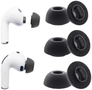 Ear Tips for AirPods Pro 3 (3rd Gen 2025), Foam Earbuds Tips, S/M/L Replacement Eartips, Fit in The Charging Case, 3 Pairs, Black Ear Tips for AirPods Pro 3 (3rd Gen 2025), Foam Earbuds Tips, S/M/L Replacement Eartips, Fit in The Charging Case, 3 Pairs, Black