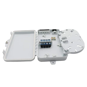 4 Core FTTH Fiber Distribution Box, 4 Port Fiber Distribution Box Splitter Box, for SC, FC, E2000 Adapters 4 Core FTTH Fiber Distribution Box, 4 Port Fiber Distribution Box Splitter Box, for SC, FC, E2000 Adapters