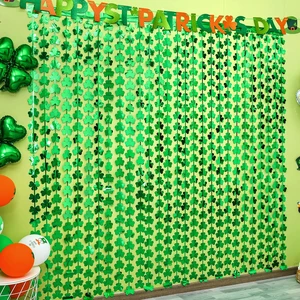 5 Pack St. Patrick's Day Foil Fringe Curtains Lucky St Patricks Day Decorations 3.3 x 6.6 ft Shamrock Tinsel Fringe Curtain Photo Prop Backdrop Streamers for Irish Party Decors 5 Pack St. Patrick's Day Foil Fringe Curtains Lucky St Patricks Day Decorations 3.3 x 6.6 ft Shamrock Tinsel Fringe Curtain Photo Prop Backdrop Streamers for Irish Party Decors