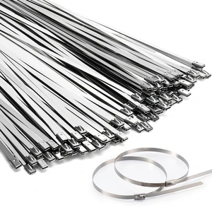 Heavy-Duty Stainless Steel Zip Ties, 150 Pieces 11.8in, 200lbs High Tensile Strength, Weather & UV Resistant Self-Locking Cable Ties for Fence, Exhaust Pipe, Industrial, Outdoor and Home Use Heavy-Duty Stainless Steel Zip Ties, 150 Pieces 11.8in, 200lbs High Tensile Strength, Weather & UV Resistant Self-Locking Cable Ties for Fence, Exhaust Pipe, Industrial, Outdoor and Home Use