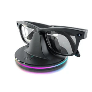 Charging Dock for Ray-Ban Meta Glasses, Black Compatible with Wayfarer, Skyler, Headliner & Oakley HSTN, LED Indicator, Ambient LightingUSB Cable Charging Dock for Ray-Ban Meta Glasses, Black Compatible with Wayfarer, Skyler, Headliner & Oakley HSTN, LED Indicator, Ambient LightingUSB Cable