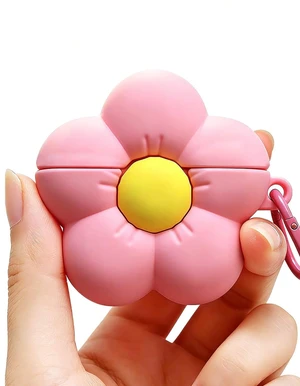 for AirPods Pro 3 Case Cute, 3D Kawaii Pink Flower Design with Keychain, Protective Shockproof Thick Silicone Cover, for AirPods Pro 3rd Generation 2025for Women Girls Teens Gift for AirPods Pro 3 Case Cute, 3D Kawaii Pink Flower Design with Keychain, Protective Shockproof Thick Silicone Cover, for AirPods Pro 3rd Generation 2025for Women Girls Teens Gift