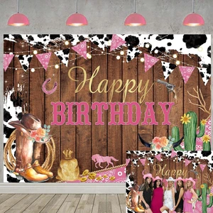 Cowgirl Backdrop for Birthday Party Western Cowgirl Happy Birthday Banner 8x6ft Rustic West Rodeo Boot Cowgirl Birthday Photography Background Western Party Decorations Supplies Banner Cowgirl Backdrop for Birthday Party Western Cowgirl Happy Birthday Banner 8x6ft Rustic West Rodeo Boot Cowgirl Birthday Photography Background Western Party Decorations Supplies Banner