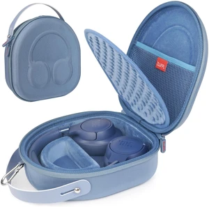 EVA Hard Shell Case for JBL TUN 670NC/520BT/770NC/720BT and JBL Live 670NC/770NC and Anker Soundcore Life Q20i Wireless Headphones, Premium Travel Protective Headphone Storage Bag - Blue EVA Hard Shell Case for JBL TUN 670NC/520BT/770NC/720BT and JBL Live 670NC/770NC and Anker Soundcore Life Q20i Wireless Headphones, Premium Travel Protective Headphone Storage Bag - Blue
