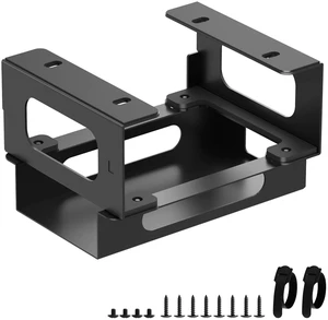 Adjustable Under Desk Mount Exclusive for CalDigit TS3 Plus / TS4 / TS5 Dock & Power Brick, Space-Saving Thunderbolt 3/Thunderbolt 4 Dock Holder with Cable Straps, Easy Install with All Screws Adjustable Under Desk Mount Exclusive for CalDigit TS3 Plus / TS4 / TS5 Dock & Power Brick, Space-Saving Thunderbolt 3/Thunderbolt 4 Dock Holder with Cable Straps, Easy Install with All Screws