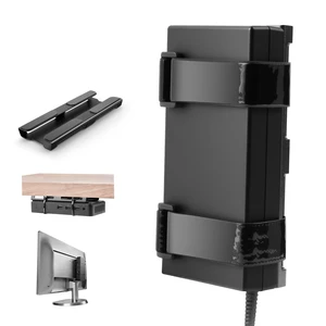 Universal Metal Laptop Charger Holder, Under Desk & Vesa Mount Adjustable Power Brick Bracket, Under Desk Mount Organizer for Docking Stations & USB-C Hubs, Secure Supply Holder, Black Universal Metal Laptop Charger Holder, Under Desk & Vesa Mount Adjustable Power Brick Bracket, Under Desk Mount Organizer for Docking Stations & USB-C Hubs, Secure Supply Holder, Black