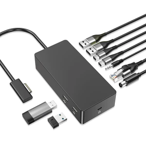Surface Pro Docking Station,Surface Dock with 90W Power Adapter,Ethernet,Mini DP*2,USB 3.0 * 4,Audio for Surface Pro 11/10/9/8/X/7/6/5/4/3, Surface Laptop go7/6/5/4/3/2/1, Surface Book Go Surface Pro Docking Station,Surface Dock with 90W Power Adapter,Ethernet,Mini DP*2,USB 3.0 * 4,Audio for Surface Pro 11/10/9/8/X/7/6/5/4/3, Surface Laptop go7/6/5/4/3/2/1, Surface Book Go