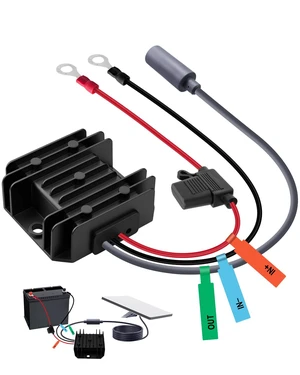 Starlink Mini 12V to 30V Step Up Converter with DC Female Plug, Black IP68 Waterproof Aluminum Shell, Anti-Vibration RV Design, Smart Circuit Protection, Quick-Lock DC Connection for Outdoor Use Starlink Mini 12V to 30V Step Up Converter with DC Female Plug, Black IP68 Waterproof Aluminum Shell, Anti-Vibration RV Design, Smart Circuit Protection, Quick-Lock DC Connection for Outdoor Use