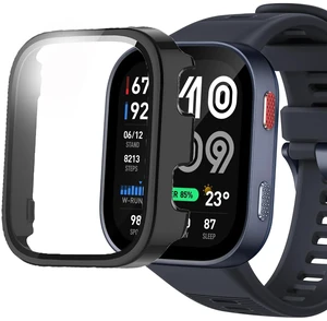 Compatible for Amazfit Bip Max Case, Hard PC Case with Tempered Glass Screen Protector Compatible with Amazfit Bip Max 50mm Smartwatch, 2.07" (Black) Compatible for Amazfit Bip Max Case, Hard PC Case with Tempered Glass Screen Protector Compatible with Amazfit Bip Max 50mm Smartwatch, 2.07" (Black)