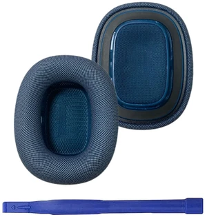 Replacement Ear Cushions for AirPods Max 1 & 2, Knit Fabric Ear Pads with Memory Foam Magnetic Fit, Blue Replacement Ear Cushions for AirPods Max 1 & 2, Knit Fabric Ear Pads with Memory Foam Magnetic Fit, Blue