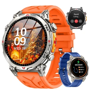 Military Smart Watches for Men GPS, 1.56" AMOLED Screen Bluetooth Call, Smartwatch for Android Phones and iPhone, 100+ Sport Modes, 3ATM Waterproof Smart Watch with Compass(Orange & Blue) Military Smart Watches for Men GPS, 1.56" AMOLED Screen Bluetooth Call, Smartwatch for Android Phones and iPhone, 100+ Sport Modes, 3ATM Waterproof Smart Watch with Compass(Orange & Blue)