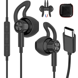 Wired Earbuds for Apple/Android USB C Headphones with Anti-Fall Ear Tips Corded Ear Buds USBC Type C Earphones for iPhone 15 16 17 Pro Max 17e 16e 18 Duo for Samsung/Galaxy S26 S25 S24/Pixel 11 10 Wired Earbuds for Apple/Android USB C Headphones with Anti-Fall Ear Tips Corded Ear Buds USBC Type C Earphones for iPhone 15 16 17 Pro Max 17e 16e 18 Duo for Samsung/Galaxy S26 S25 S24/Pixel 11 10
