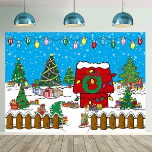 Comic Christmas Red House Backdrop 10x8FT Winter Snowy Night Xmas Tree Kennel Photography Background for Kids Winter Holiday Christmas Party Decorations Supplies Photo Props Comic Christmas Red House Backdrop 10x8FT Winter Snowy Night Xmas Tree Kennel Photography Background for Kids Winter Holiday Christmas Party Decorations Supplies Photo Props