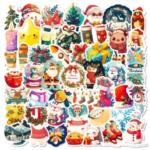 Christmas Stickers, 50 Pcs Waterproof Vinyl Santa Decals Christmas Eve Favors Sticker Bulk, Merry Christmas Santa Claus Sticker Gifts for Water Bottles, Scrapbook, Luggage, Card Christmas Stickers, 50 Pcs Waterproof Vinyl Santa Decals Christmas Eve Favors Sticker Bulk, Merry Christmas Santa Claus Sticker Gifts for Water Bottles, Scrapbook, Luggage, Card