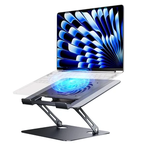 Laptop Stand - Adjustable Ergonomic Laptop Riser, Portable Foldable Aluminum Laptop Holder Perfect for Desk, Bed, Couch & Lap - Space Saving - Silver Laptop Stand - Adjustable Ergonomic Laptop Riser, Portable Foldable Aluminum Laptop Holder Perfect for Desk, Bed, Couch & Lap - Space Saving - Silver