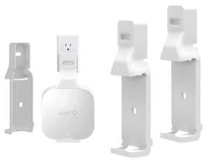 Wall Mount Holder for eero Pro 6e & eero Pro 6 Mesh Wi-Fi System, Outlet Mounting Brackets Compatible with eero Pro 6/ 6E Mesh Wi-Fi Router (2) Wall Mount Holder for eero Pro 6e & eero Pro 6 Mesh Wi-Fi System, Outlet Mounting Brackets Compatible with eero Pro 6/ 6E Mesh Wi-Fi Router (2)