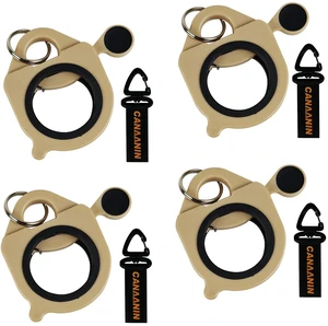 CANAAININ Zip Tie Holder Cable Tie Holder Organizer Portable Safe Efficient Storage Organization (Khaki, 4 Pack) CANAAININ Zip Tie Holder Cable Tie Holder Organizer Portable Safe Efficient Storage Organization (Khaki, 4 Pack)