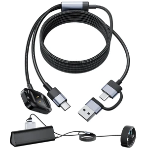 2-in-1 Magnetic Charger for Meta Neural Band & Display Smart Glasses, Fast Charging Cable for Meta Ray-Ban Display Smart Glasses, USB-C Safe and Portable Travel/Car/Phone/Laptop Charging Cable 2-in-1 Magnetic Charger for Meta Neural Band & Display Smart Glasses, Fast Charging Cable for Meta Ray-Ban Display Smart Glasses, USB-C Safe and Portable Travel/Car/Phone/Laptop Charging Cable