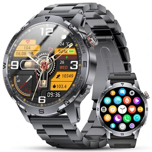 Military Smart Watch for Men, 1.43'' AMOLED Rugged Smart Watch with 600mAh Battery/Heart Rate/Blood Pressure/Sleep Monitor,IP68 Waterproof Fitness Tracker Space Gray Watch for Android iPhone Military Smart Watch for Men, 1.43'' AMOLED Rugged Smart Watch with 600mAh Battery/Heart Rate/Blood Pressure/Sleep Monitor,IP68 Waterproof Fitness Tracker Space Gray Watch for Android iPhone