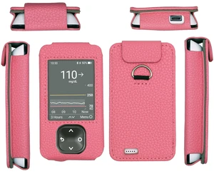 Dexcom G7 / G6 Receiver Fitted Leather Case W/Screen Protector & Lanyard (Pink) Dexcom G7 / G6 Receiver Fitted Leather Case W/Screen Protector & Lanyard (Pink)