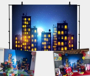 Super Hero City Photography Backdrop Beautiful Moon City Theme Background Boy Birthday Party Banner Photo Studio Props Vinyl 8x6FT Super Hero City Photography Backdrop Beautiful Moon City Theme Background Boy Birthday Party Banner Photo Studio Props Vinyl 8x6FT
