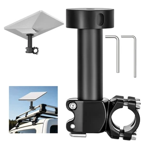 Starlink Mount, Starlink Pole Clamp Mount for Mini & Mini X Aluminum Alloy Starlink Mounting Kit with 1/4"-3/8" Thread for RV Ladder/Boat/Yacht/Camper/Roof Rack/Courtyard Railing Starlink Mount, Starlink Pole Clamp Mount for Mini & Mini X Aluminum Alloy Starlink Mounting Kit with 1/4"-3/8" Thread for RV Ladder/Boat/Yacht/Camper/Roof Rack/Courtyard Railing