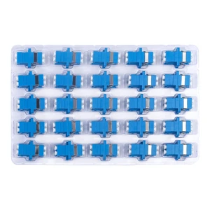 50pcs LC to LC Signlemode Fiber Optic Coupler Adapter Female To Female, LC/LC Coupler Duplex Singlemode (SM), Single Mode Connector 50pcs LC to LC Signlemode Fiber Optic Coupler Adapter Female To Female, LC/LC Coupler Duplex Singlemode (SM), Single Mode Connector