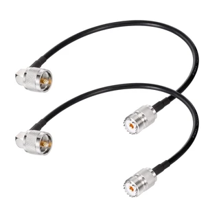 CB Coax Cable 12inch RG58 PL259 to SO239 Jumper for Analyzer 2pack UHF Male to Famale PL259 Cable Extension for Radio Antenna Scanner Antenna Analyzer Dummy Load SWR Meter etc CB Coax Cable 12inch RG58 PL259 to SO239 Jumper for Analyzer 2pack UHF Male to Famale PL259 Cable Extension for Radio Antenna Scanner Antenna Analyzer Dummy Load SWR Meter etc