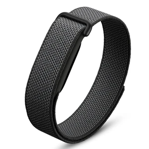 Woven Nylon Loop Band Compatible with Google Fitbit Air, Stretchy Breathable Sport Strap, Adjustable Elastic Replacement Wristband with Metal Buckle for Men Women Woven Nylon Loop Band Compatible with Google Fitbit Air, Stretchy Breathable Sport Strap, Adjustable Elastic Replacement Wristband with Metal Buckle for Men Women