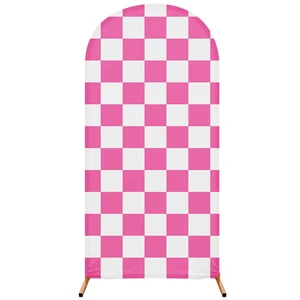7.2 ft Racing Party Arch Backdrop Cover, Pink Fast Arch Covers, Wedding Ceremony Decor, Birthday Banquet, Race Theme Checkered, Stretchy Spandex Fits Standard Frames 7.2 ft Racing Party Arch Backdrop Cover, Pink Fast Arch Covers, Wedding Ceremony Decor, Birthday Banquet, Race Theme Checkered, Stretchy Spandex Fits Standard Frames