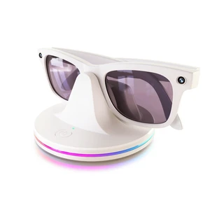 Charging Dock for Ray-Ban Meta Glasses, White Compatible with Wayfarer, Skyler, Headliner & Oakley HSTN, LED Indicator, Ambient LightingUSB Cable Charging Dock for Ray-Ban Meta Glasses, White Compatible with Wayfarer, Skyler, Headliner & Oakley HSTN, LED Indicator, Ambient LightingUSB Cable