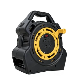 30 Ft Retractable Extension Cord Reel with 4 Outlets, 16/3 SJTW Heavy Duty Power Strip, 10A 1625W Overload Protection & Master Switch (30ft) 30 Ft Retractable Extension Cord Reel with 4 Outlets, 16/3 SJTW Heavy Duty Power Strip, 10A 1625W Overload Protection & Master Switch (30ft)