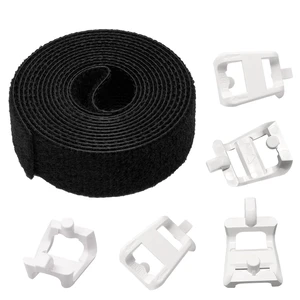 5-Pack Plastic Saddle Tie Kit with Velcro for Cable Management, Ideal for Use in Structured Media Centers, Model 49605-AST 5-Pack Plastic Saddle Tie Kit with Velcro for Cable Management, Ideal for Use in Structured Media Centers, Model 49605-AST