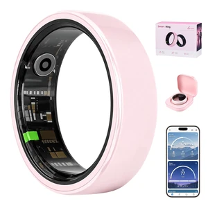 Smart Ring for Women, Pink Ceramic Design, Period Prediction, Gifts for Women, Stress & Sleep Monitor, Female Health Tracker, No Subscription Fee (#12) Smart Ring for Women, Pink Ceramic Design, Period Prediction, Gifts for Women, Stress & Sleep Monitor, Female Health Tracker, No Subscription Fee (#12)