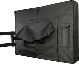 60-65 inch Outdoor TV Cover, Roll-up Front Flap with Soft Liner Scratch Resistant Fleece Lining LED Screen Protect, Zipper Access, Outside Weatherproof Wateproof TV Cover fit Mount & Stands 60-65 inch Outdoor TV Cover, Roll-up Front Flap with Soft Liner Scratch Resistant Fleece Lining LED Screen Protect, Zipper Access, Outside Weatherproof Wateproof TV Cover fit Mount & Stands