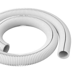 White 43in Cable Sleeve, Flexible Wire Protector Tubing, Split Electrical Conduit, Plastic PC Cable Management Tube, Cord Sheath, TV Loom Tubing - 1.26in Diameter, 43-inch Length White 43in Cable Sleeve, Flexible Wire Protector Tubing, Split Electrical Conduit, Plastic PC Cable Management Tube, Cord Sheath, TV Loom Tubing - 1.26in Diameter, 43-inch Length