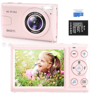 Digital Camera FHD 1080P Digital Point and Shoot Camera with 18X Zoom Anti Shake, 48MP Compact Small Vlogging Camera for Boys Girls Kids Teens Adult Beginner Digital Camera FHD 1080P Digital Point and Shoot Camera with 18X Zoom Anti Shake, 48MP Compact Small Vlogging Camera for Boys Girls Kids Teens Adult Beginner
